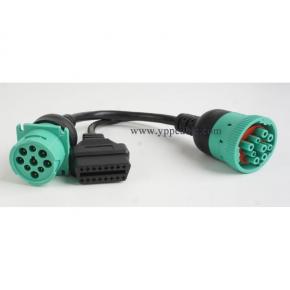 J1939 Male to J1939 Female and OBD2 Splitter Y Cable (1pcs)