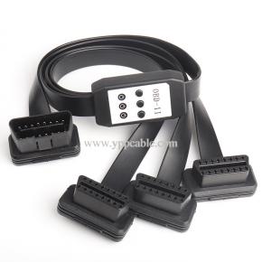 OBD2 one-part-three extension cable with switch obd2 connection cable 16-pin 16-pole full connection