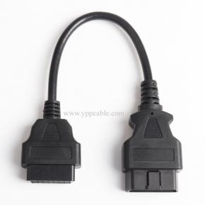 OBD Extension Cable Male to Female 16-pole energized OBD2 Diagnostic Tool Extension Cable 16pin Extension Cable 30cm