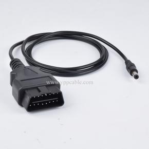 Car OBD extension cable male to female 16 core energized 16PIN OBD2 diagnostic tool extension cable with metal buckle