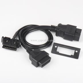 OBD2 1 in 2 conversion cable with baffle Kia 1 in 2 connection cable 16 pin 16 core 0.5 meter