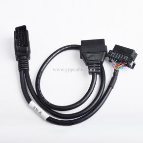 For automotive OBD2 one-point-two extension cable BMW interface modification OBD connection line special harness 16-pin
