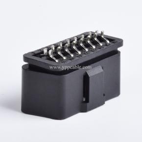 Folded OBD2 Male, 12V Connector